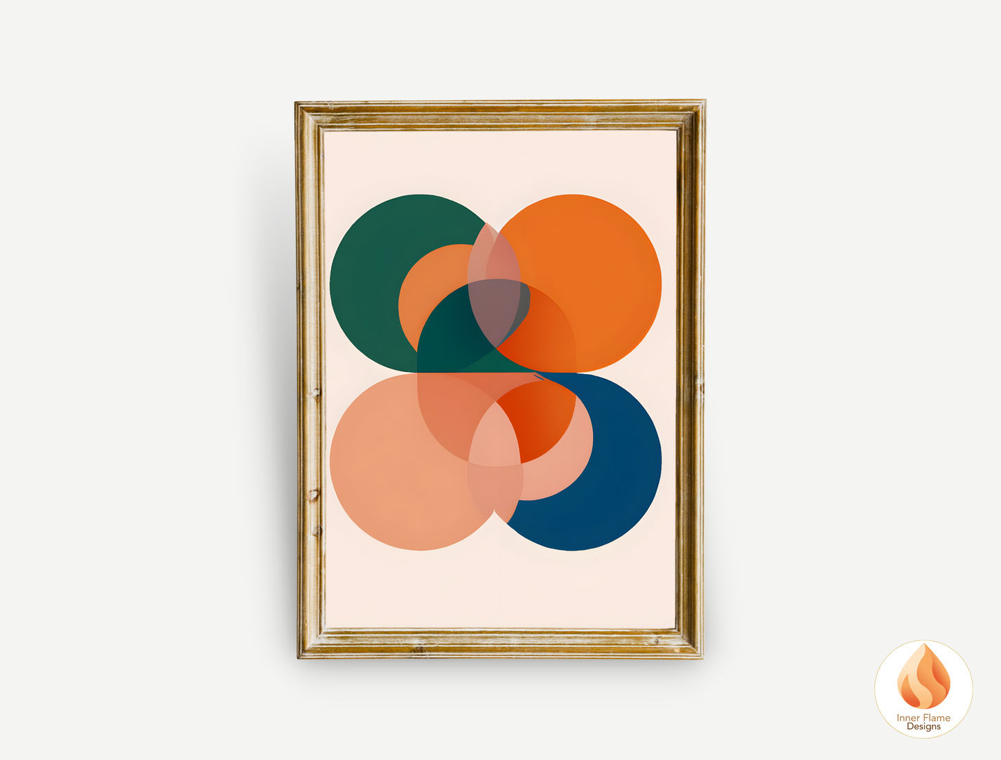 Vibrant Geometric Artwork for Modern Home Design | Four Piece Wall Art