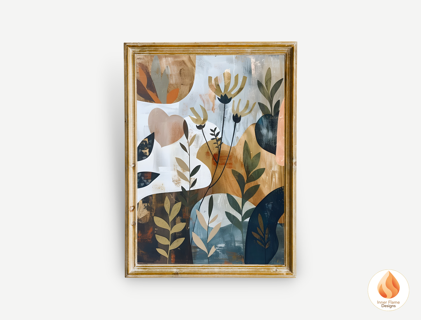 Modern Boho Wall Art Décor for Modern Home Design | Triptych Artwork (Series 3)