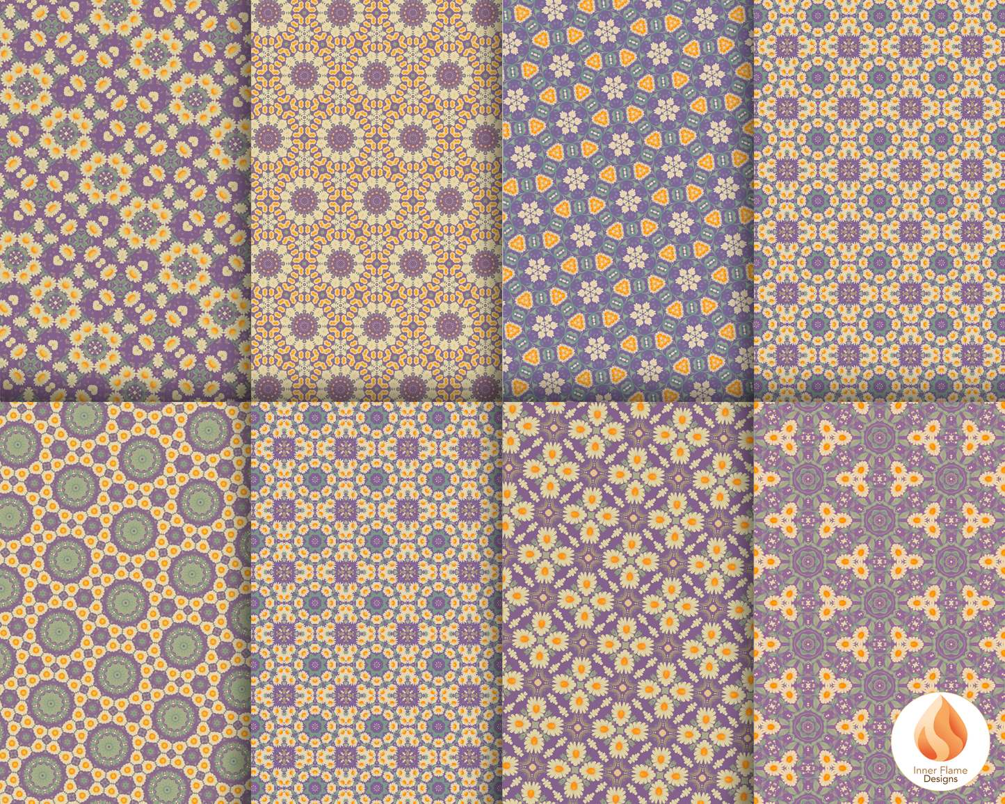Radiant Geometric Surface Patterns | Seamless Patterns for Wallpaper, Textiles, Packaging and Digital Designs