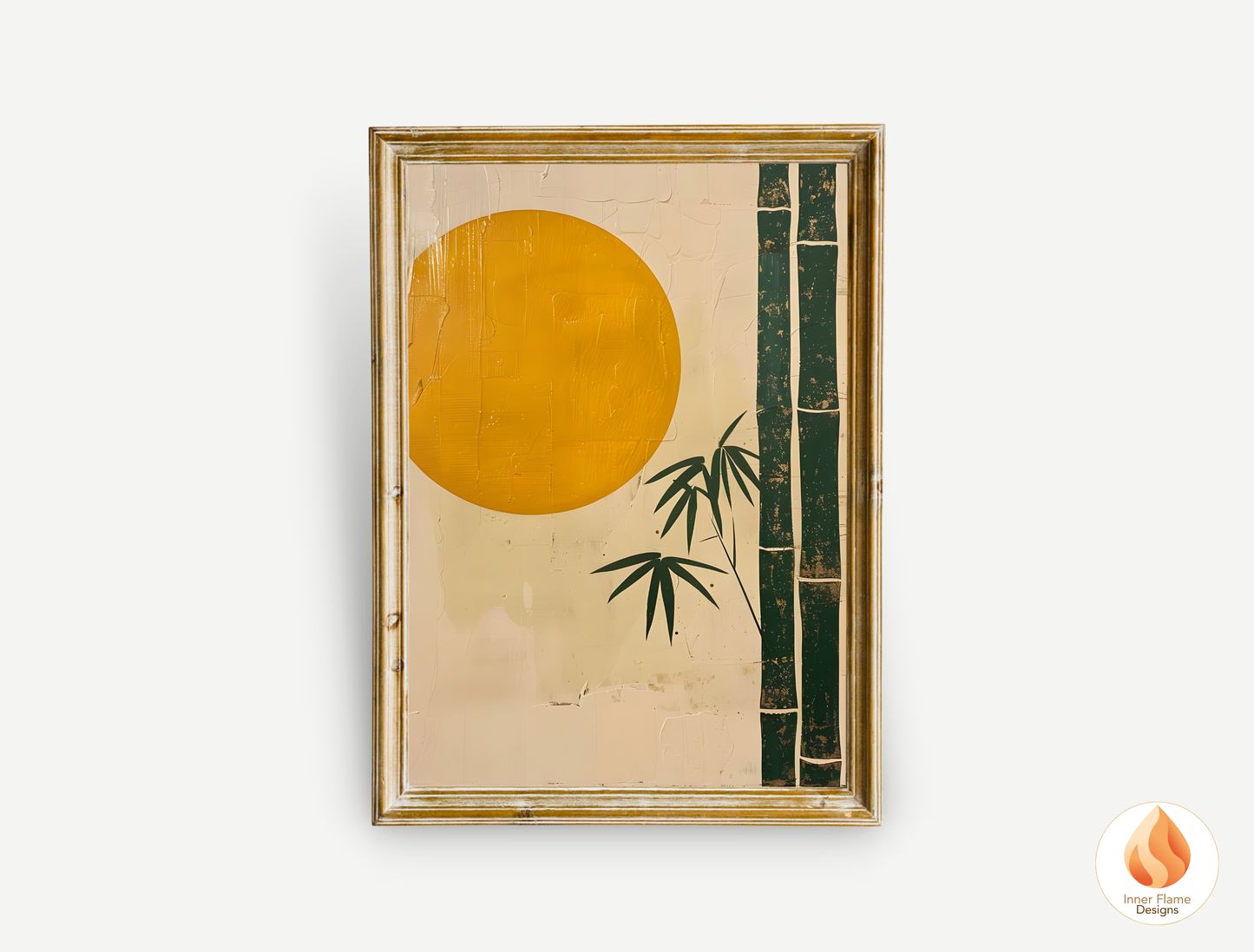 Tranquil Japandi Art for Modern Home Design | Triptych Artwork (Series 2)