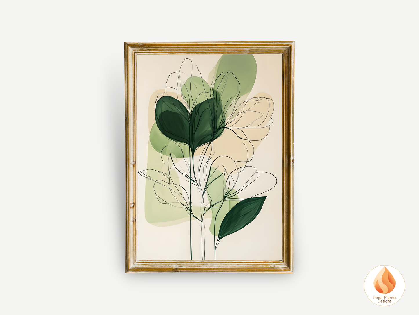 Organic Line Art for Modern Home Design | Triptych Artwork