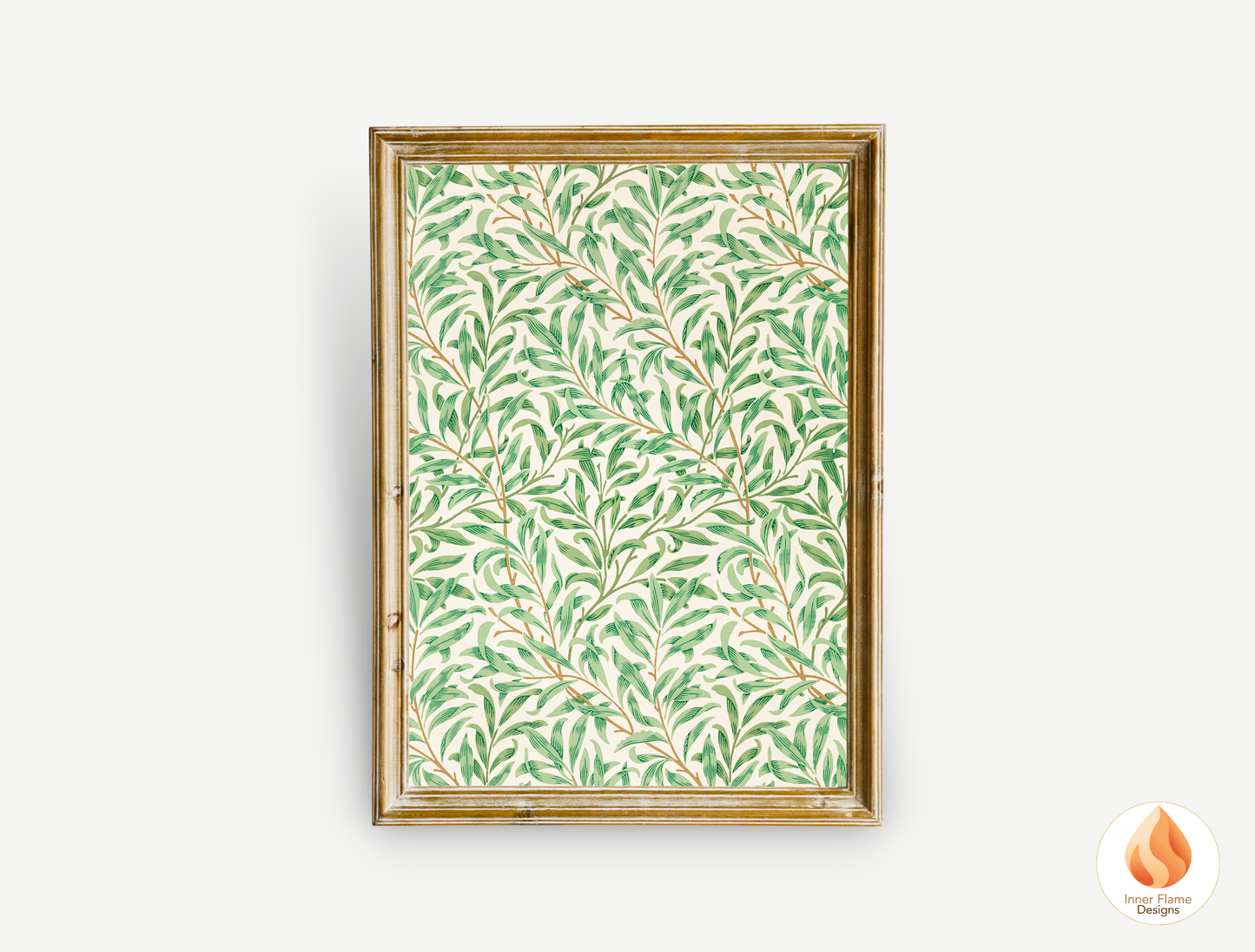 William Morris Inspired Designs - "Willow Bough" | Abstract Botanical Art for Modern Home Design |
