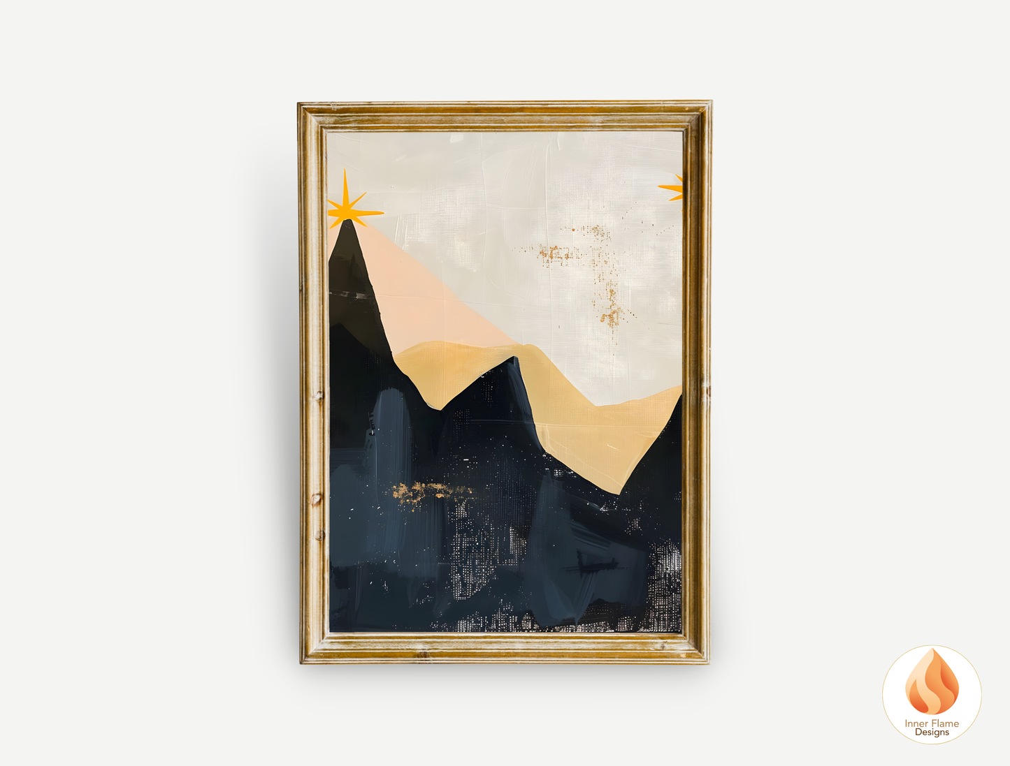 Ethereal Japandi Art for Modern Home Design | Triptych Artwork (Series 2)
