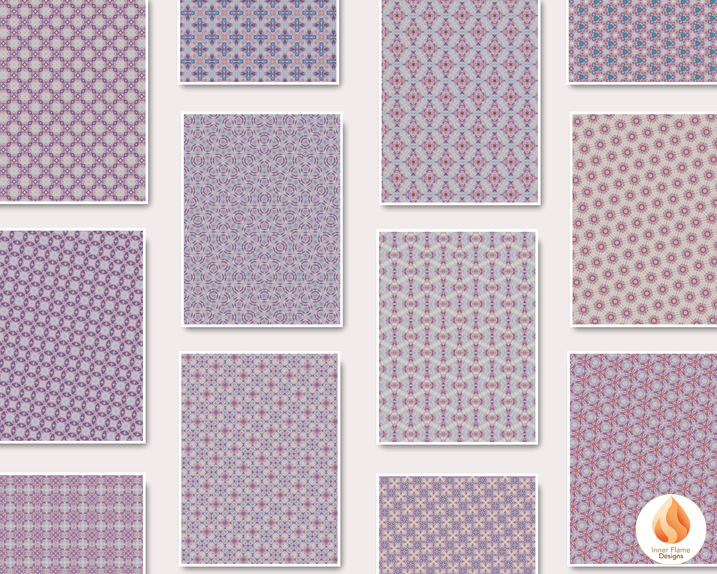 Serene Geometric Surface Patterns | Seamless Patterns for Wallpaper, Textiles, Packaging and Digital Designs