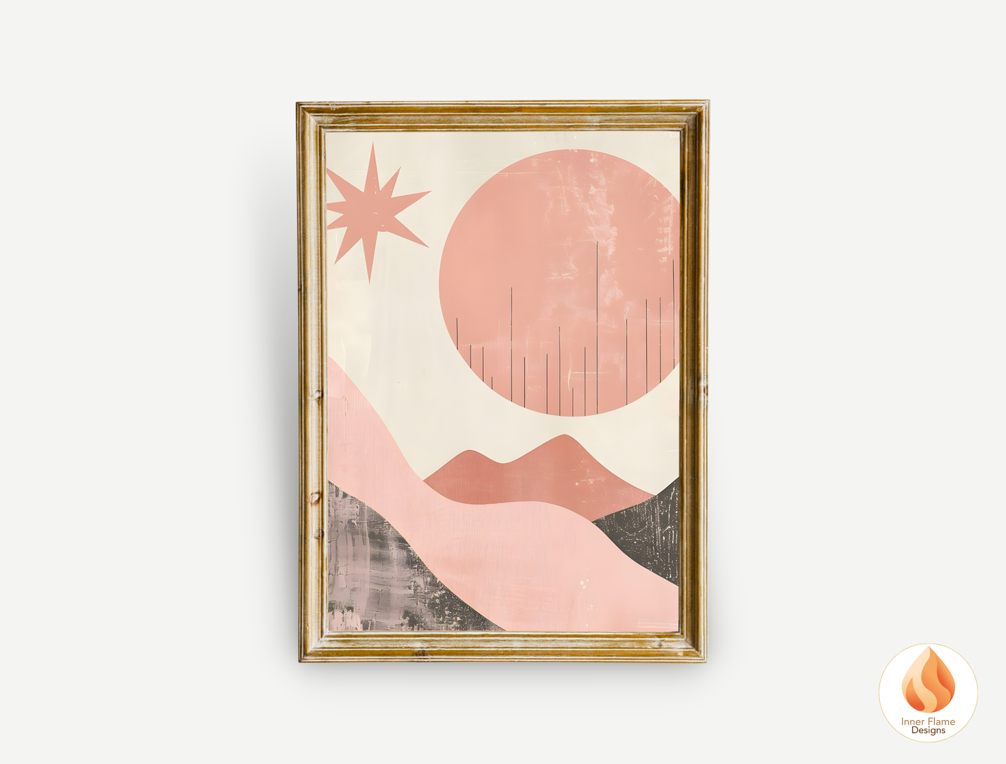 Soothing Boho Wall Art Décor for Modern Home Design | Triptych Artwork (Series 4)