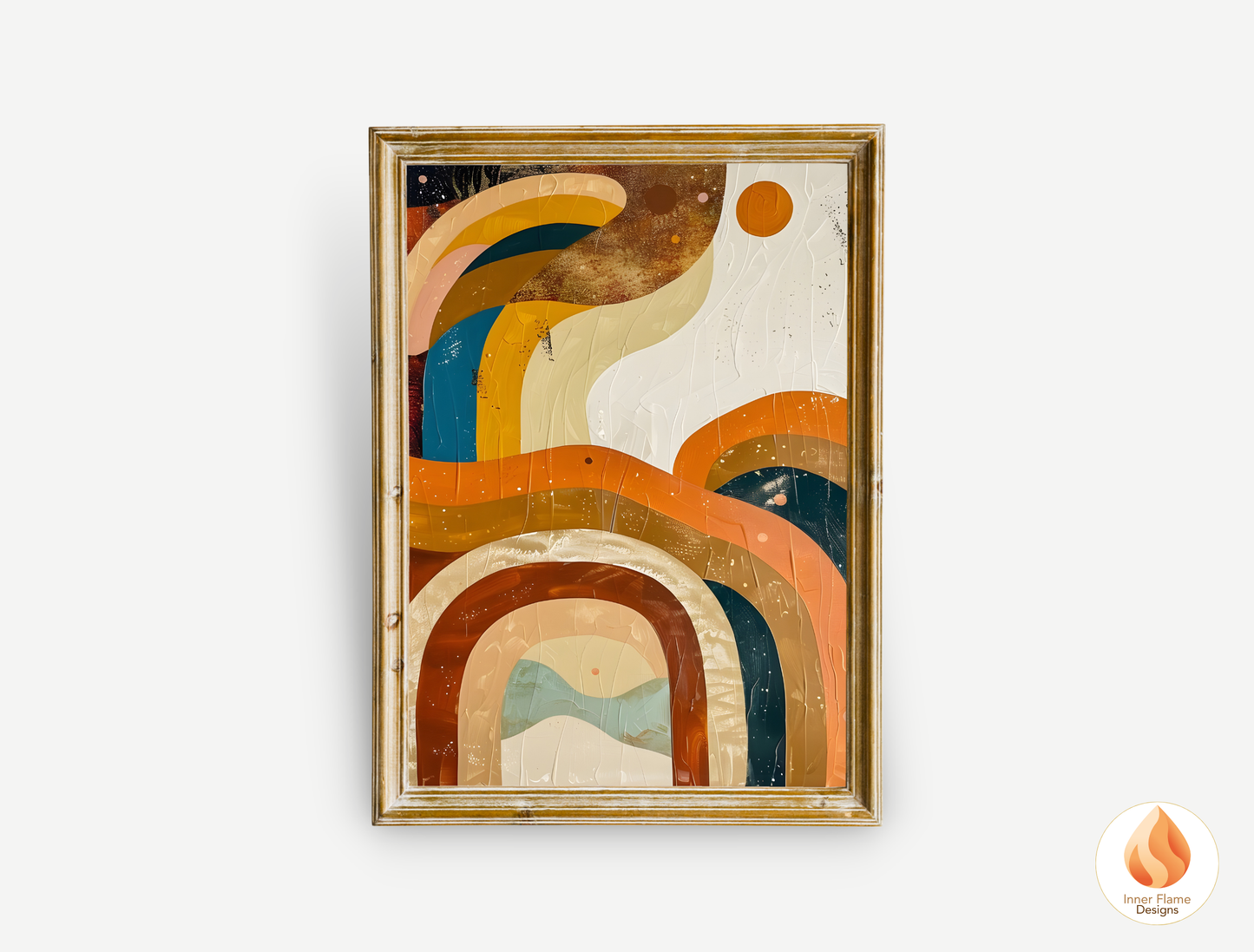 Eclectic Boho Wall Art Décor for Modern Home Design | Triptych Artwork (Series 3)