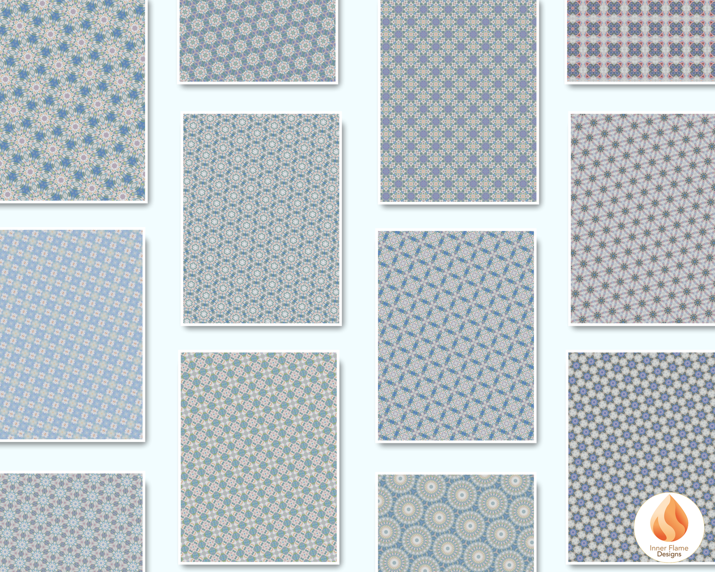 Tranquil Geometric Surface Patterns | Seamless Patterns for Wallpaper, Textiles, Packaging and Digital Designs