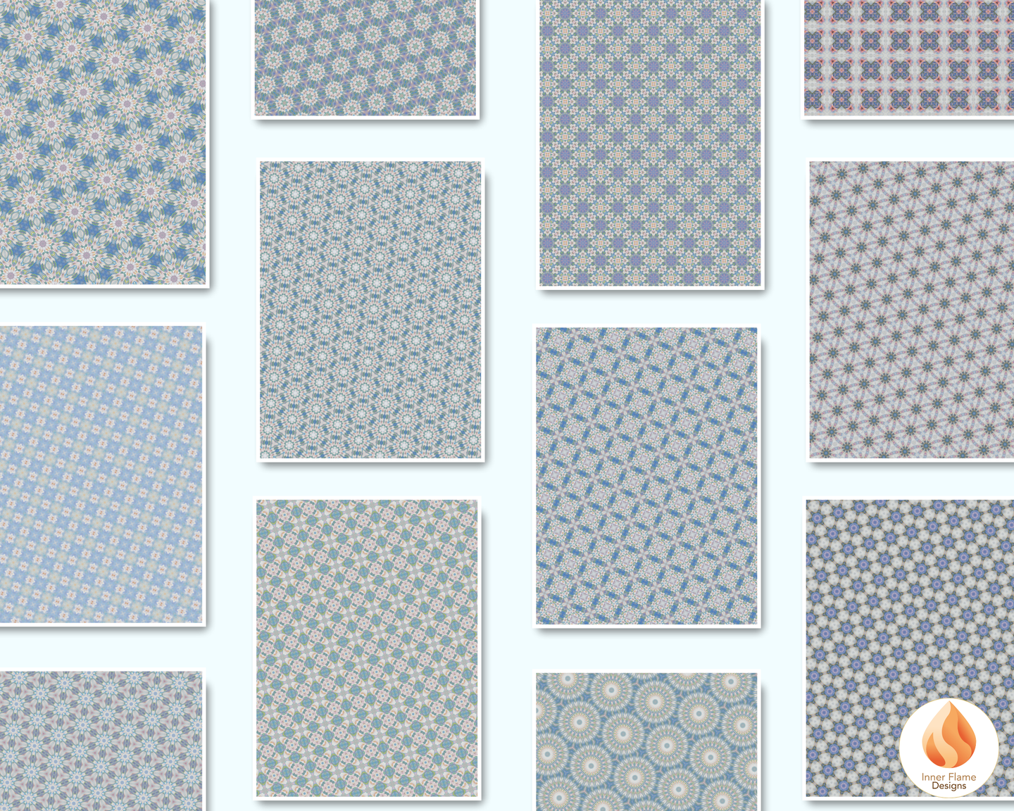 Tranquil Geometric Surface Patterns | Seamless Patterns for Wallpaper, Textiles, Packaging and Digital Designs