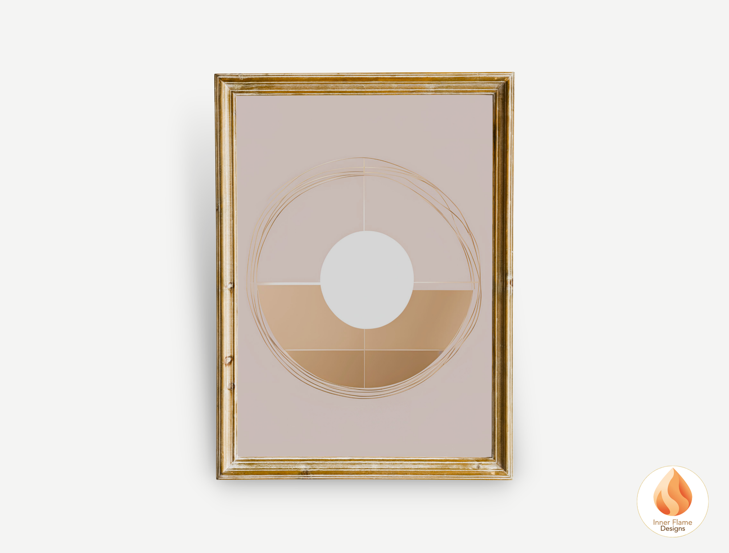 Sophisticated Geometric Artwork for Modern Home Design | Triptych Artwork