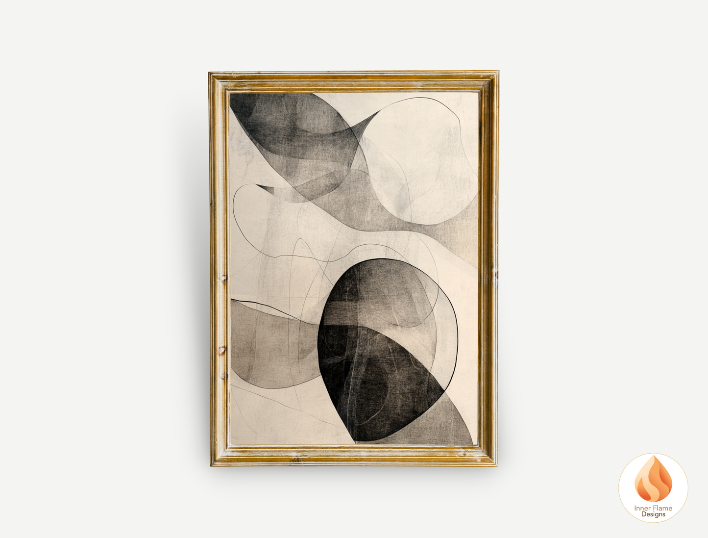 Serene Line Art for Modern Home Design | Triptych Artwork