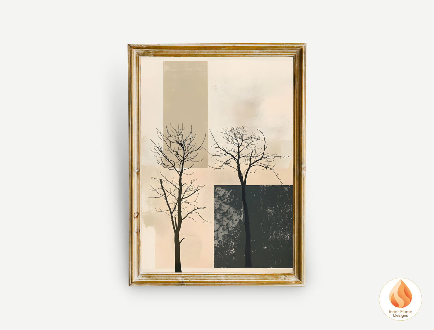Delicate Japandi Art for Modern Home Design | Triptych Artwork