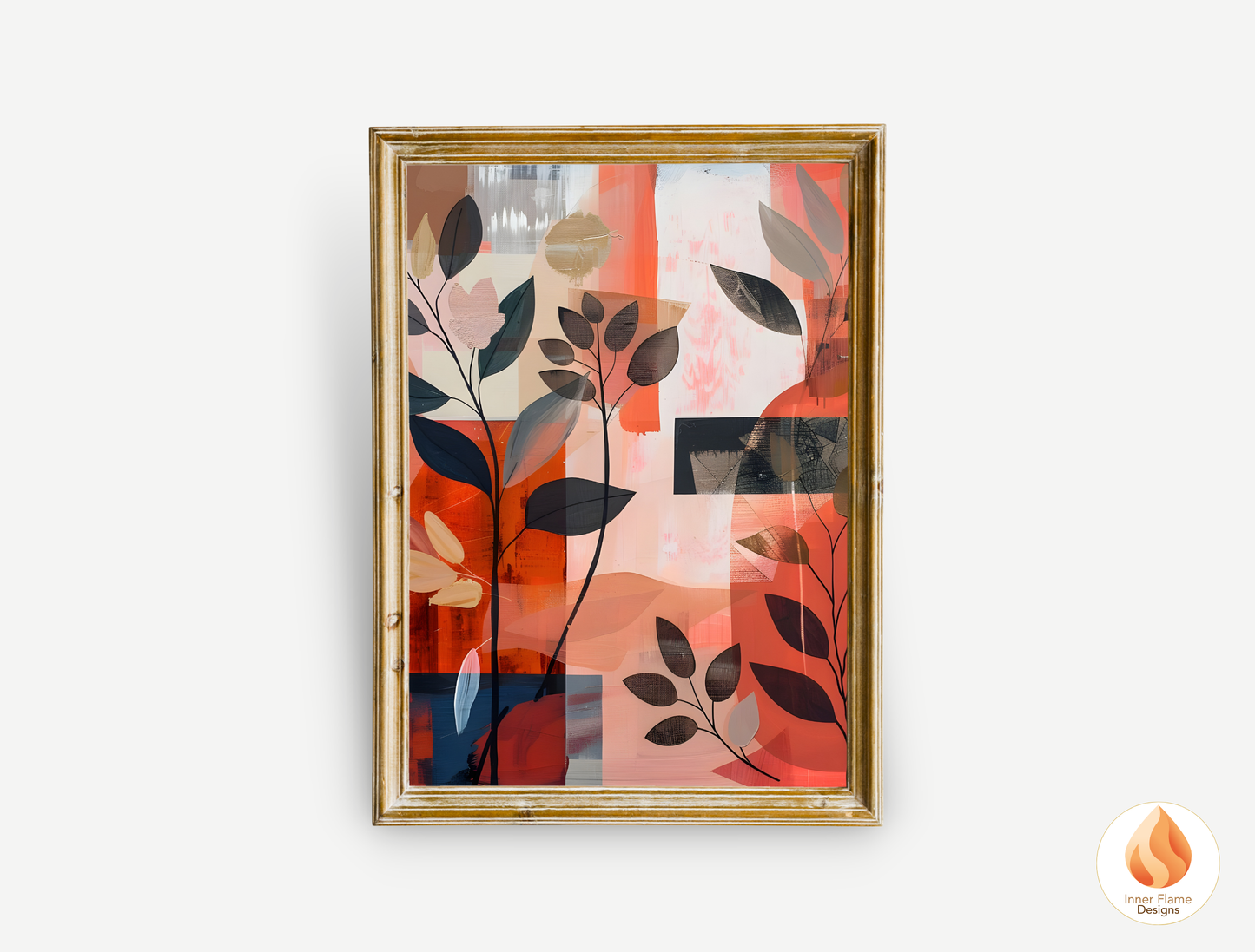 Modern Boho Wall Art Décor for Modern Home Design | Triptych Artwork (Series 2)