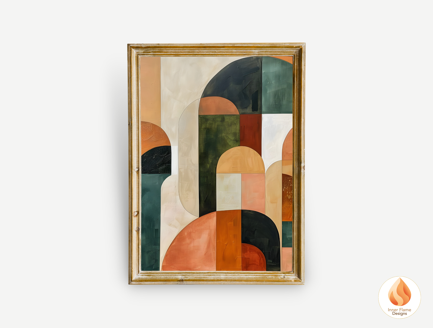 Distinctive Geometric Artwork for Modern Home Design | Triptych Artwork