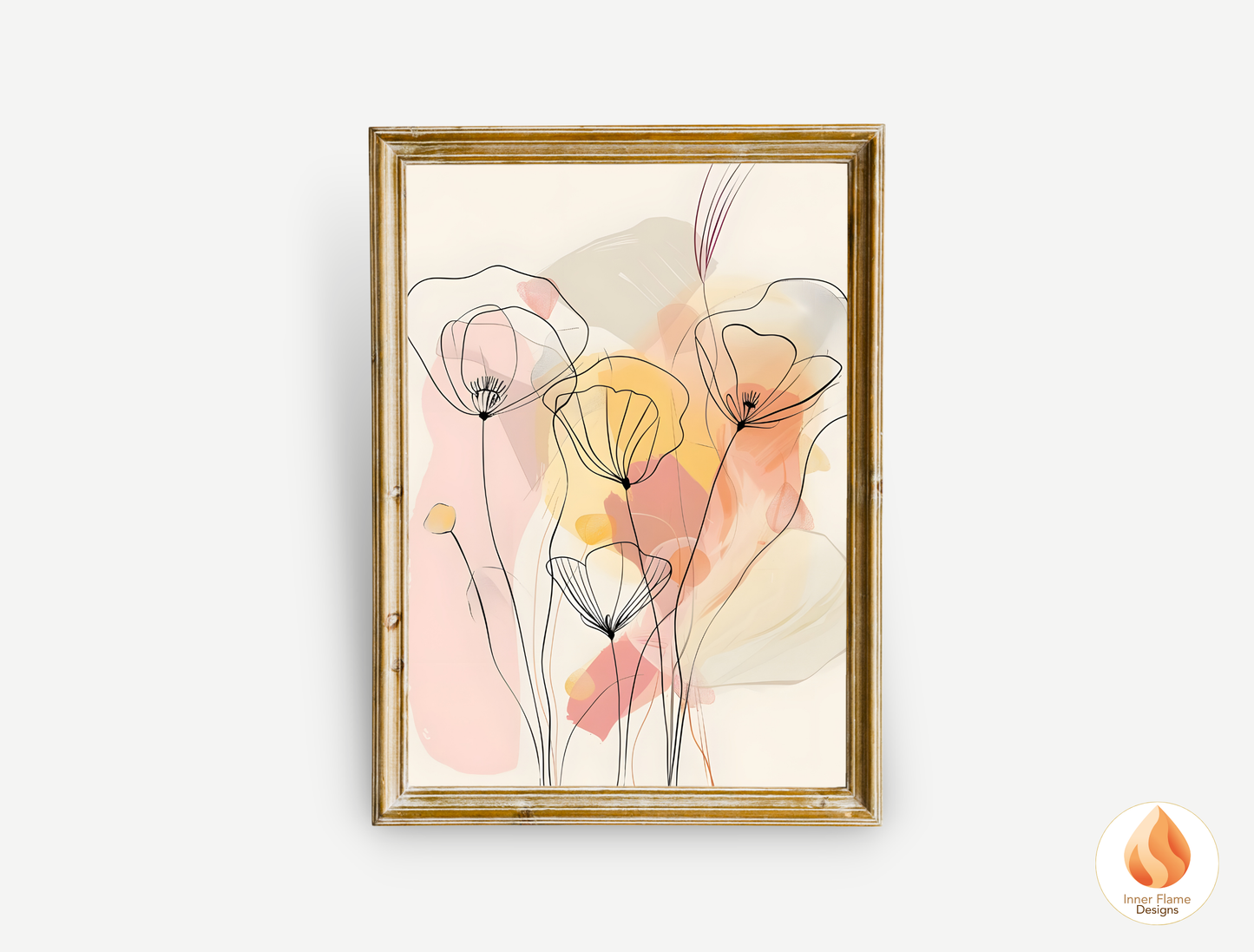 Graceful Line Art for Modern Home Design | Triptych Artwork (Series 4)