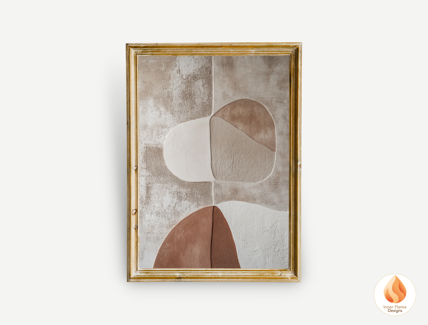 Earthy Minimalist Art for Modern Home Design | Triptych Artwork