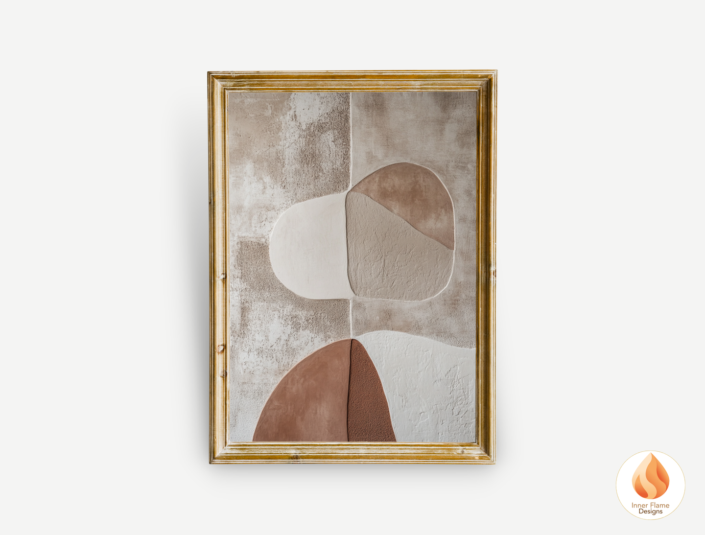 Earthy Minimalist Art for Modern Home Design | Triptych Artwork