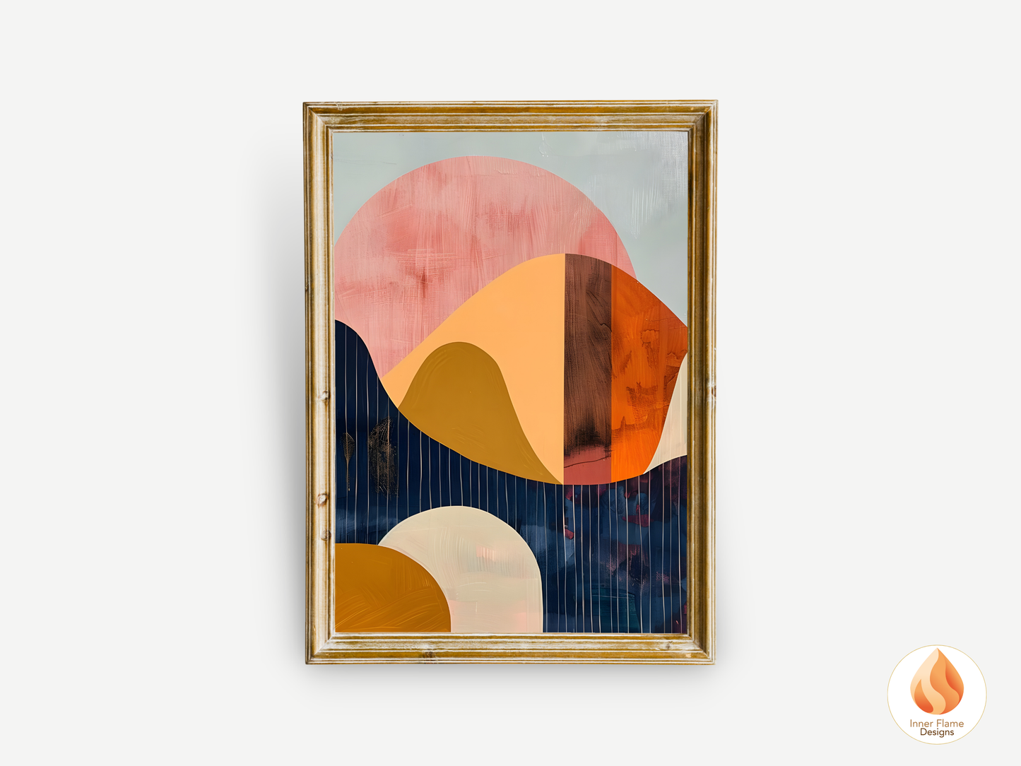 Eclectic Boho Wall Art Décor for Modern Home Design | Triptych Artwork (Series 5)