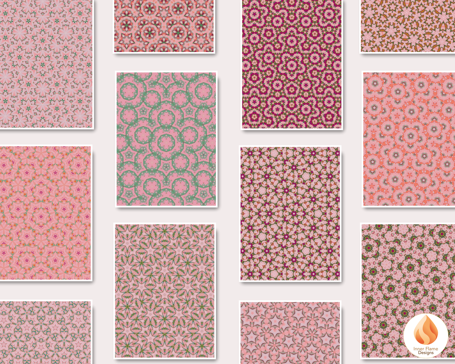Playful Geometric Surface Patterns | Seamless Patterns for Wallpaper, Textiles, Packaging and Digital Designs