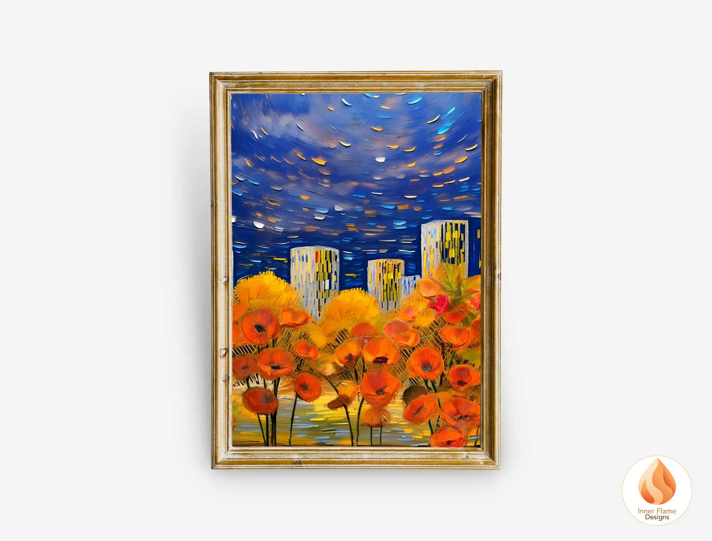 Vivid Flower Artwork for Modern Home Design | Four Piece Artwork