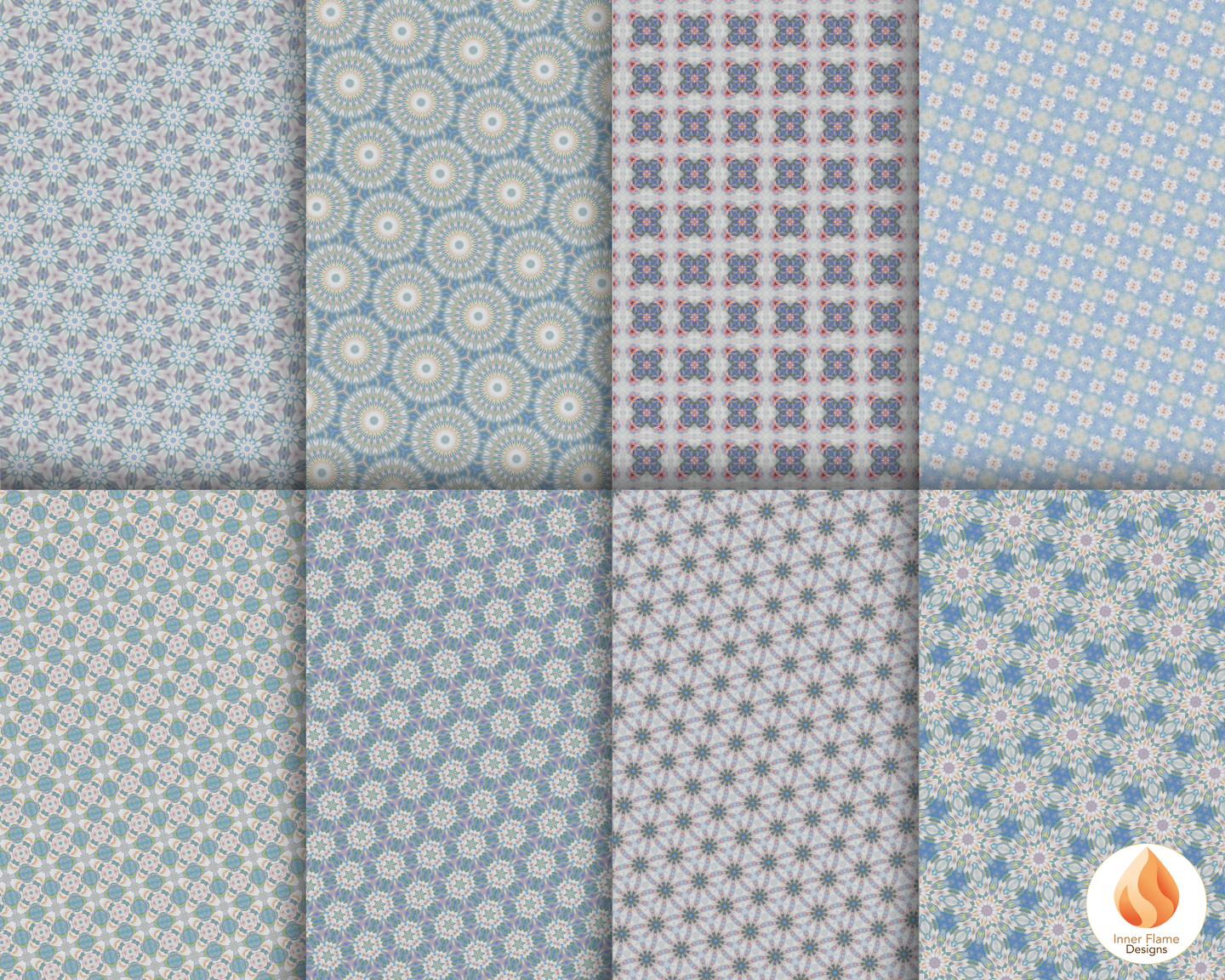 Tranquil Geometric Surface Patterns | Seamless Patterns for Wallpaper, Textiles, Packaging and Digital Designs