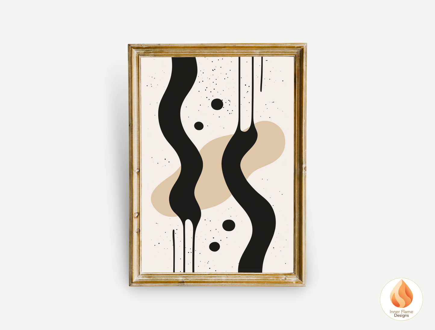 Fluid Minimalist Art for Modern Home Design | Triptych Artwork
