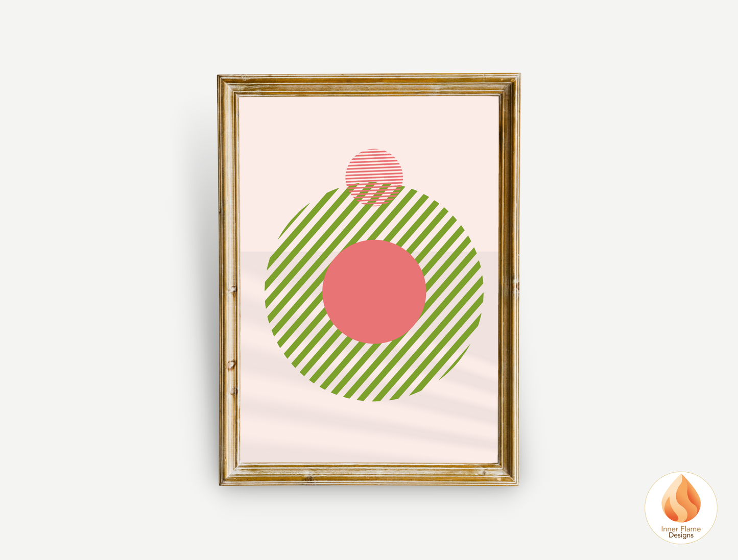 Playful Geometric Artwork for Modern Home Design | Triptych Artwork