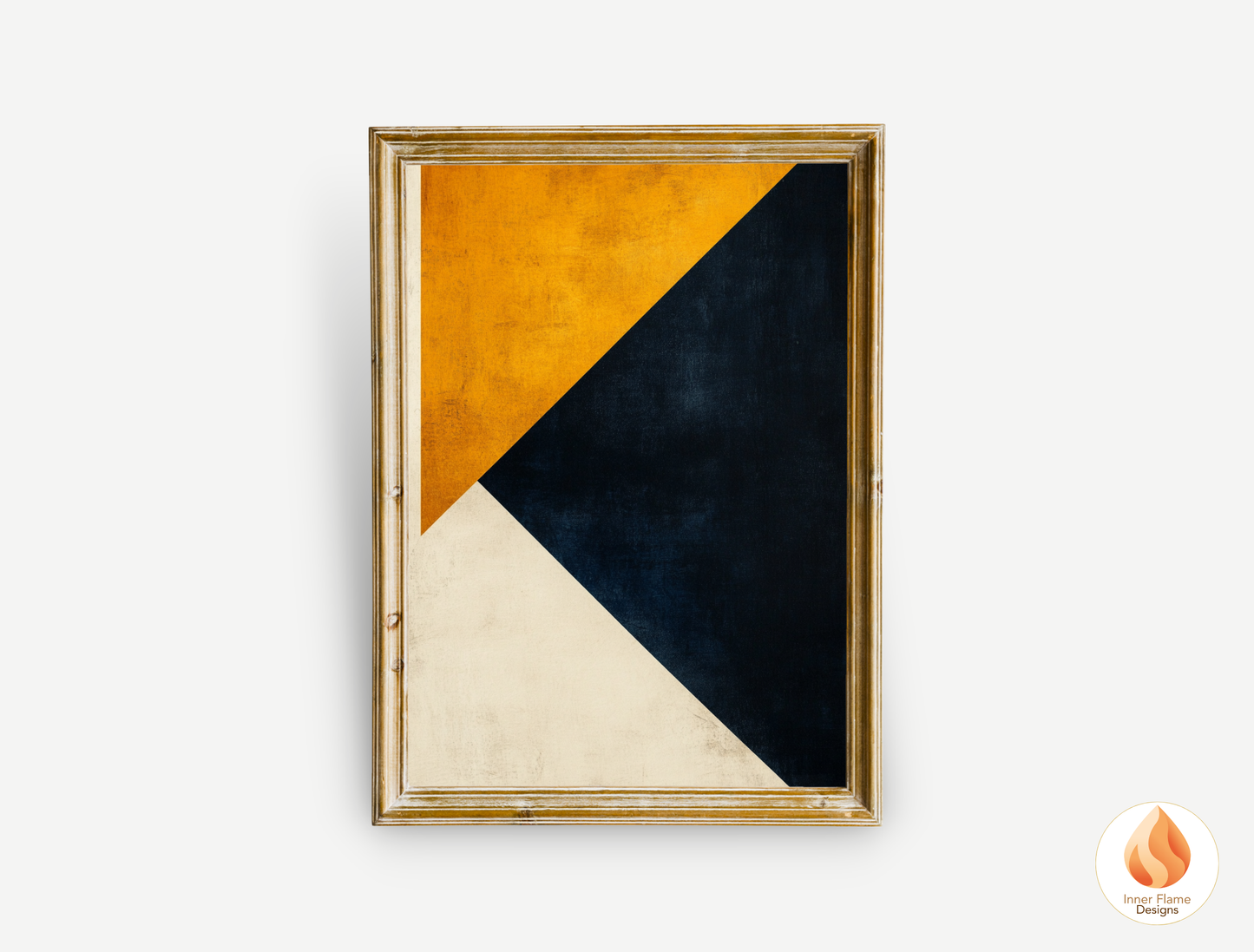 Edgy Geometric Artwork for Modern Home Design | Triptych Artwork