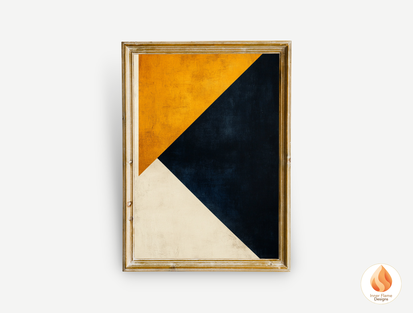 Edgy Geometric Artwork for Modern Home Design | Triptych Artwork