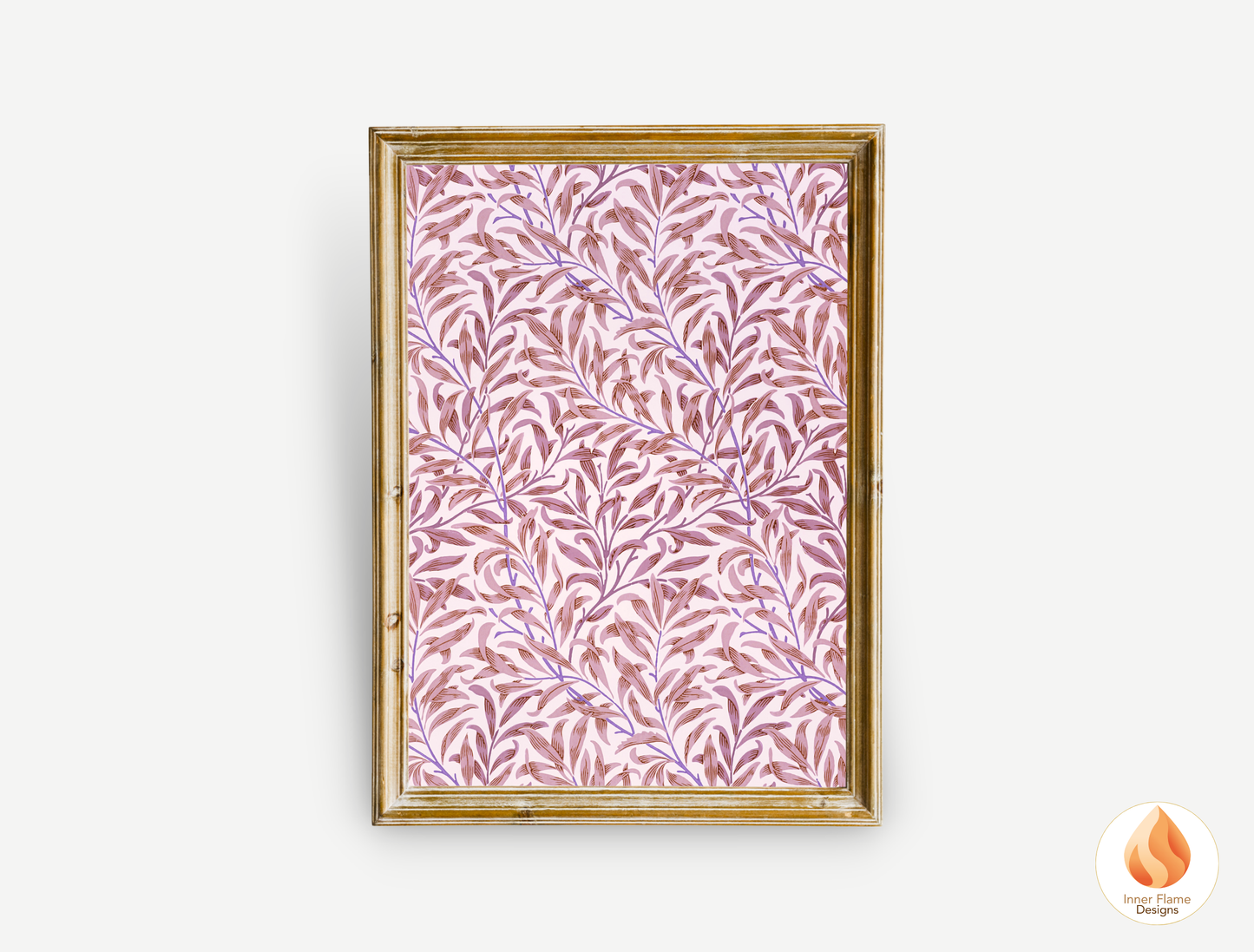 William Morris Inspired Designs - "Willow Bough" | Abstract Botanical Art for Modern Home Design |