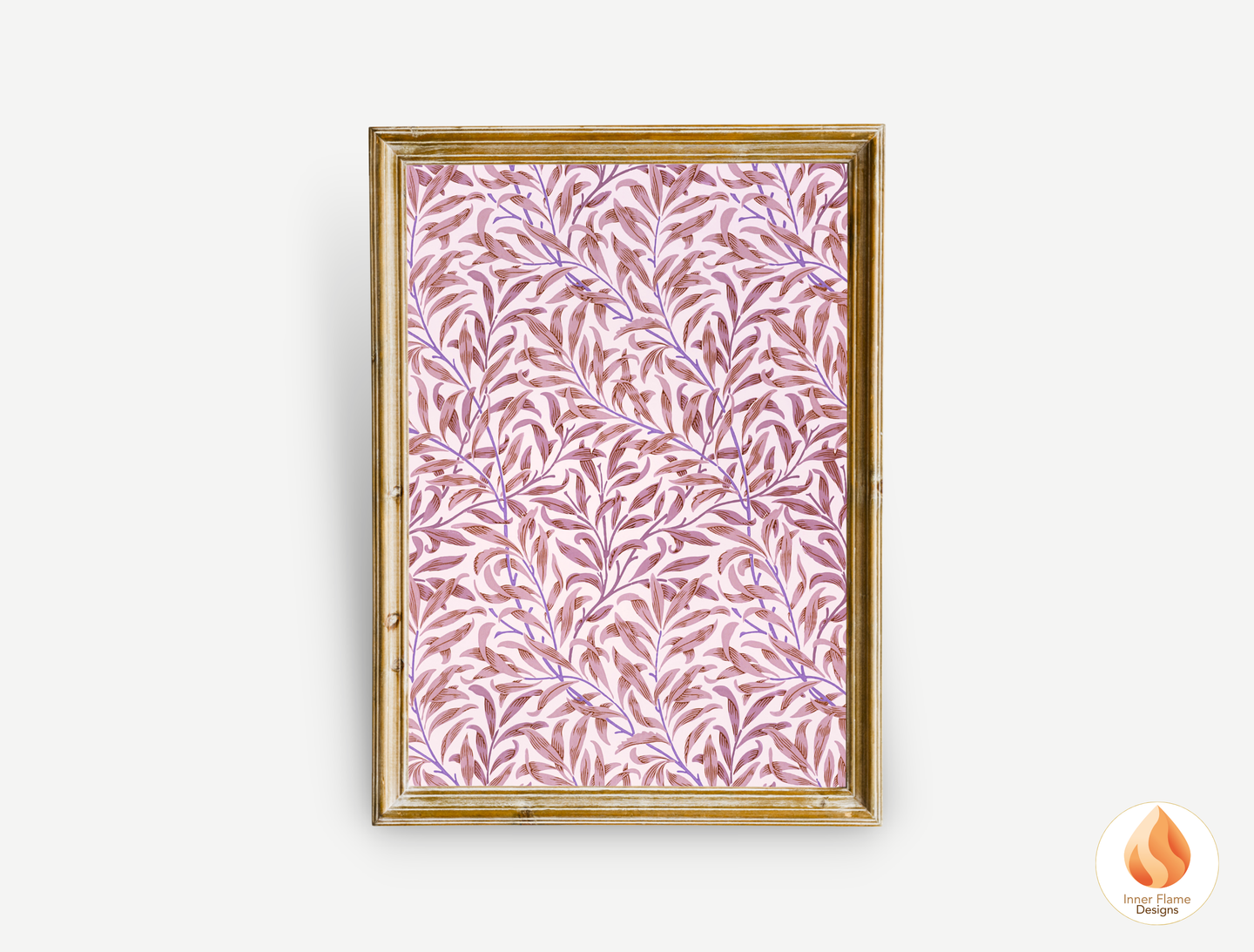 William Morris Inspired Designs - "Willow Bough" | Abstract Botanical Art for Modern Home Design |