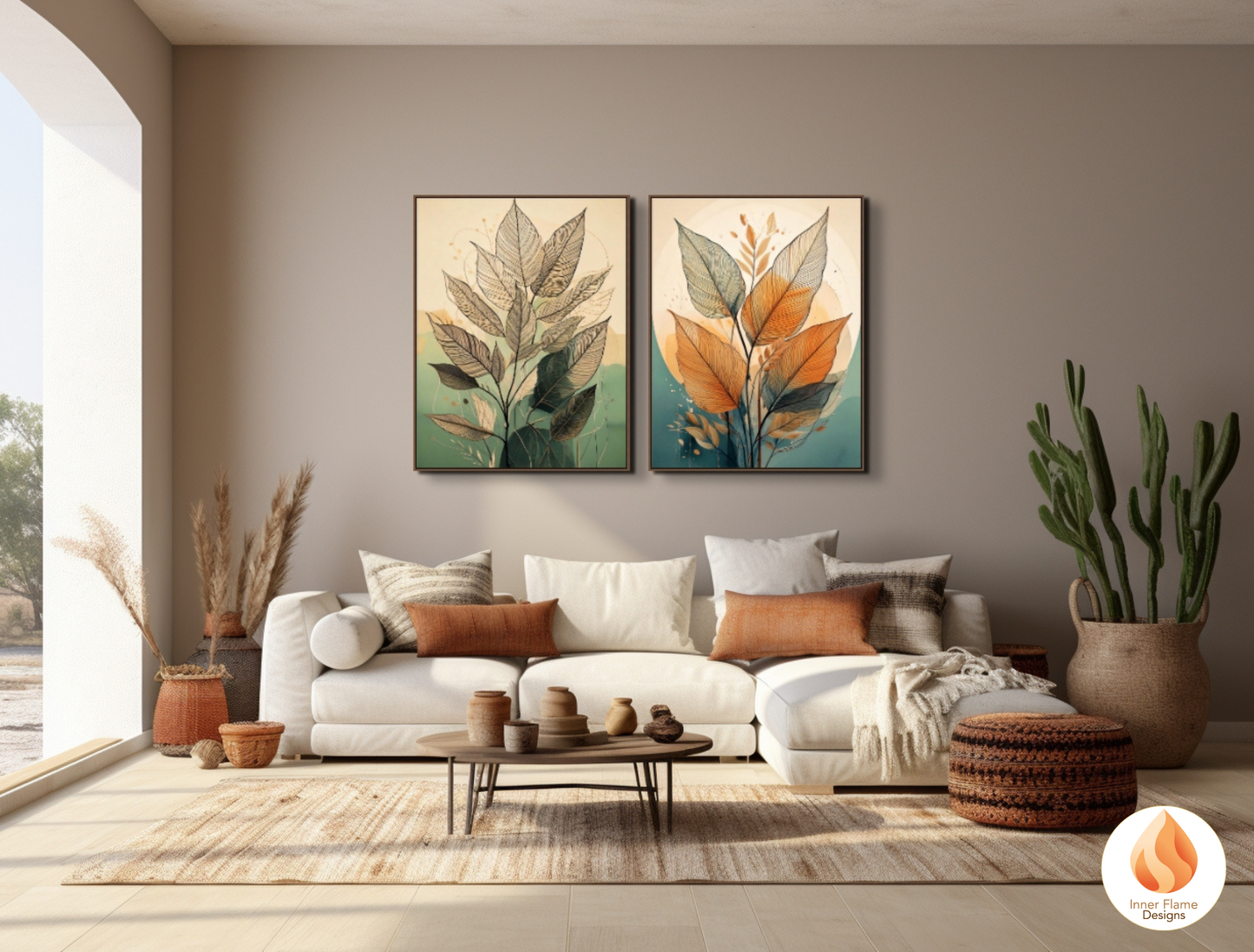 Striking Botanical Art for Modern Home Design | Diptych Art