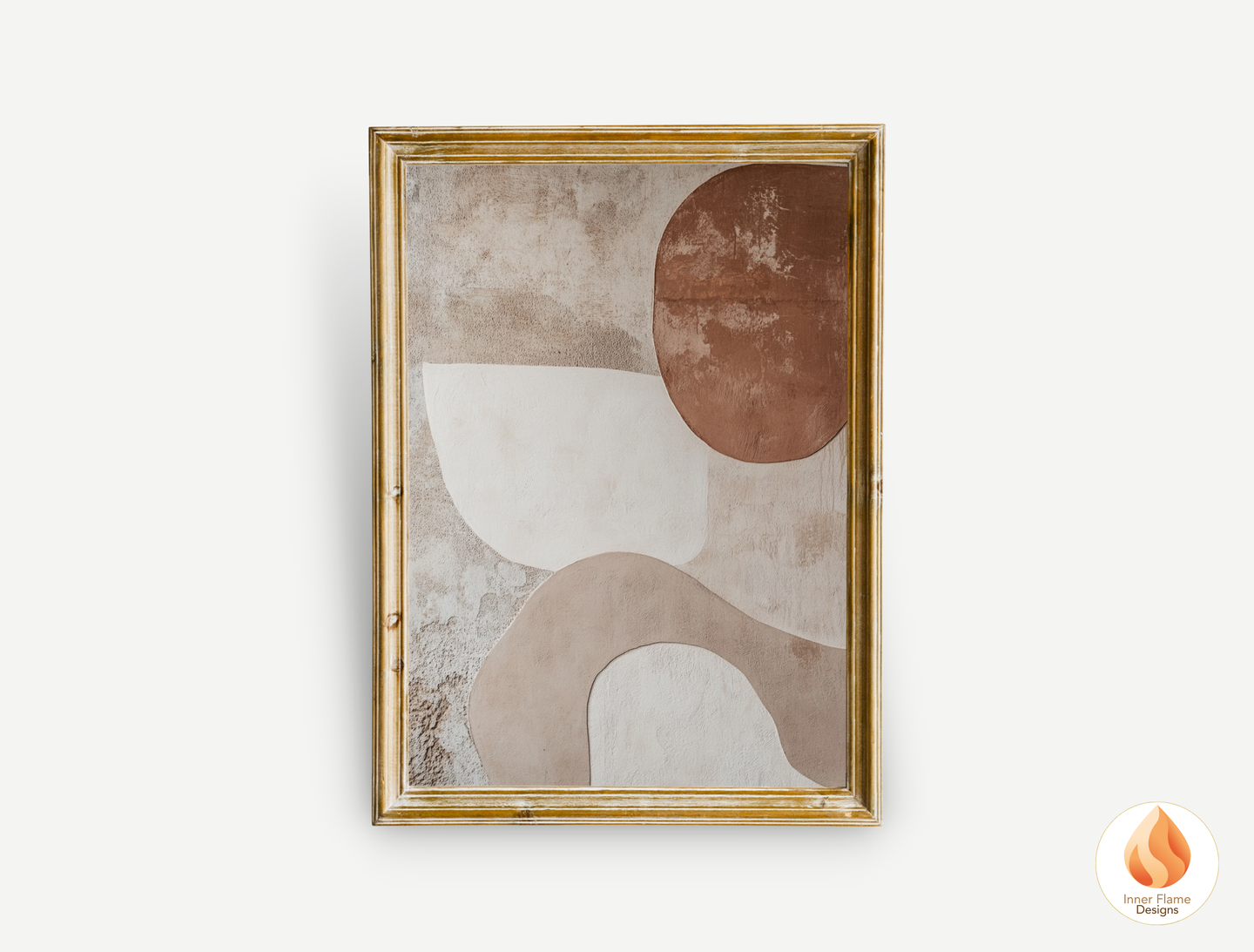 Earthy Minimalist Art for Modern Home Design | Triptych Artwork