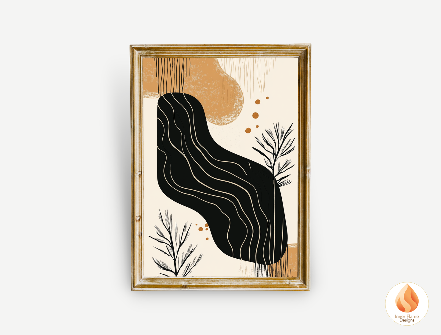 Organic Botanical Art for Modern Home Design | Triptych Artwork