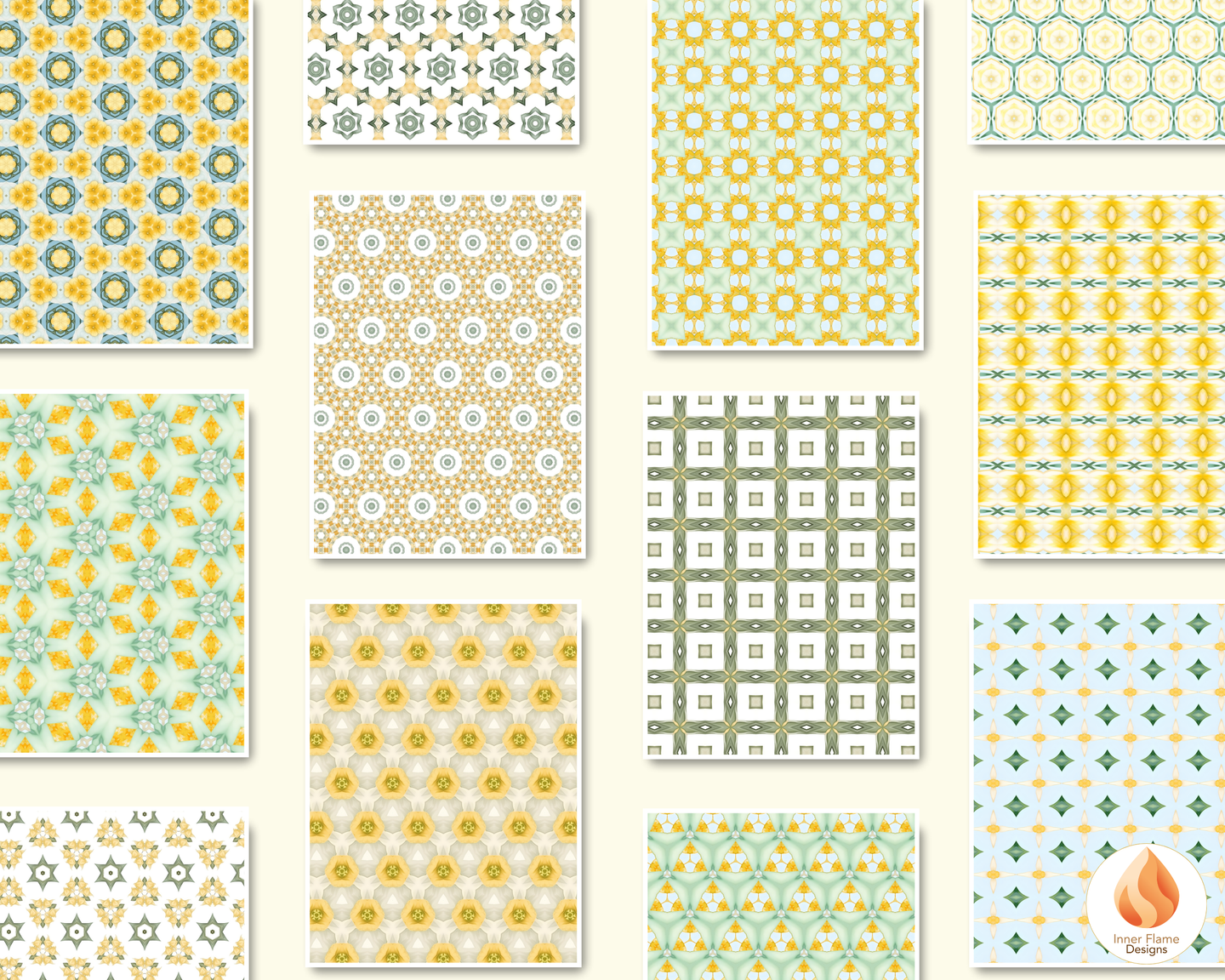 Soothing Geometric Surface Patterns | Seamless Patterns for Wallpaper, Textiles, Packaging and Digital Designs