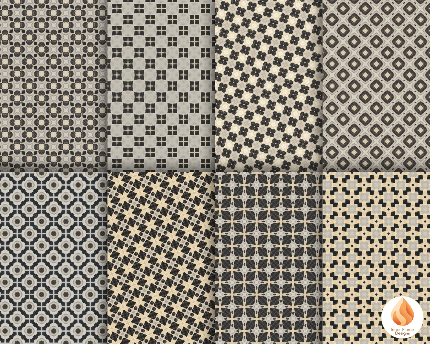 Vintage Geometric Surface Patterns | Seamless Patterns for Wallpaper, Textiles, Packaging and Digital Designs