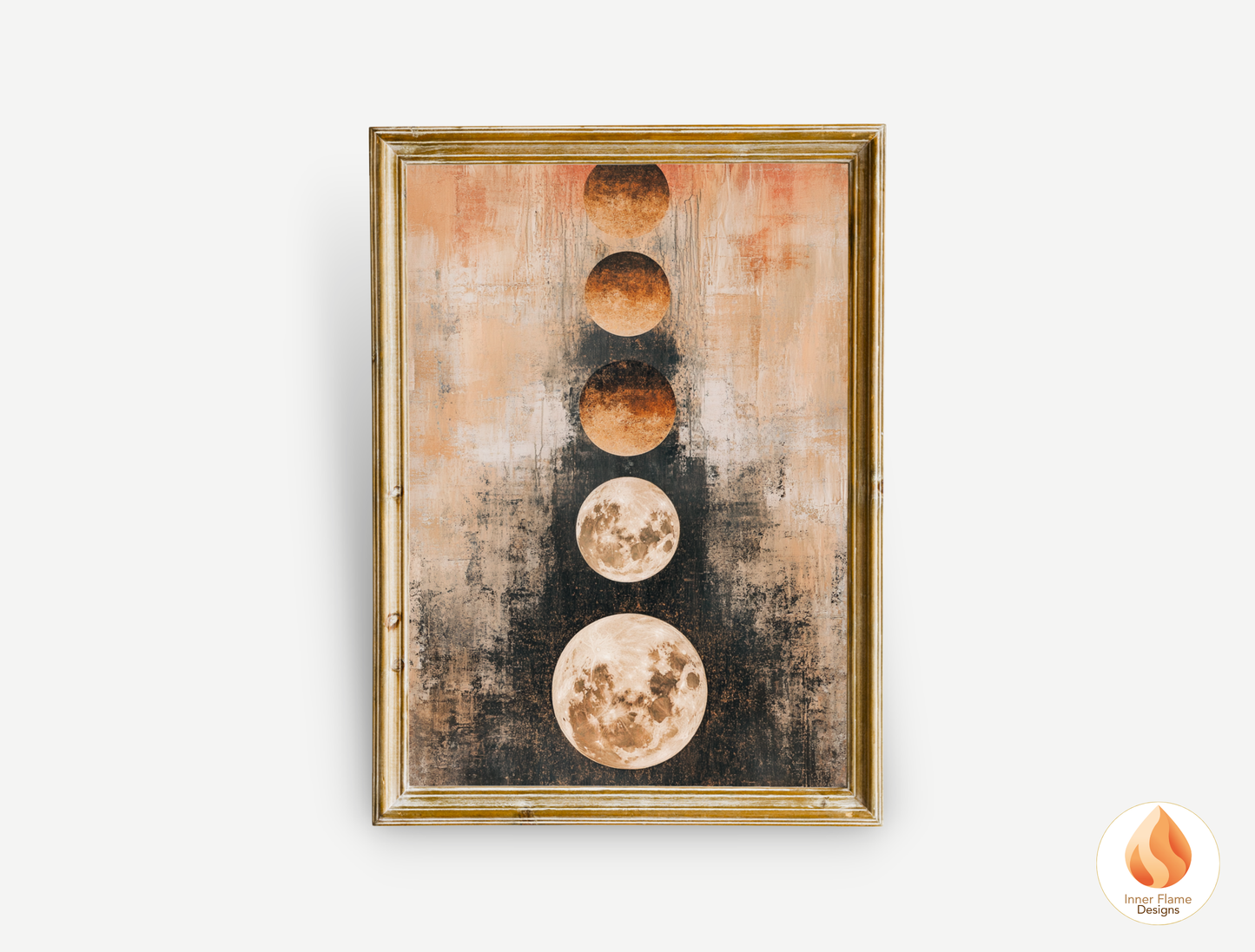 Cosmic Boho Wall Art Décor for Modern Home Design | Triptych Artwork (Series 1)