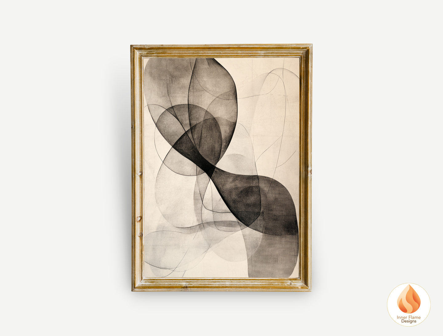 Serene Line Art for Modern Home Design | Triptych Artwork