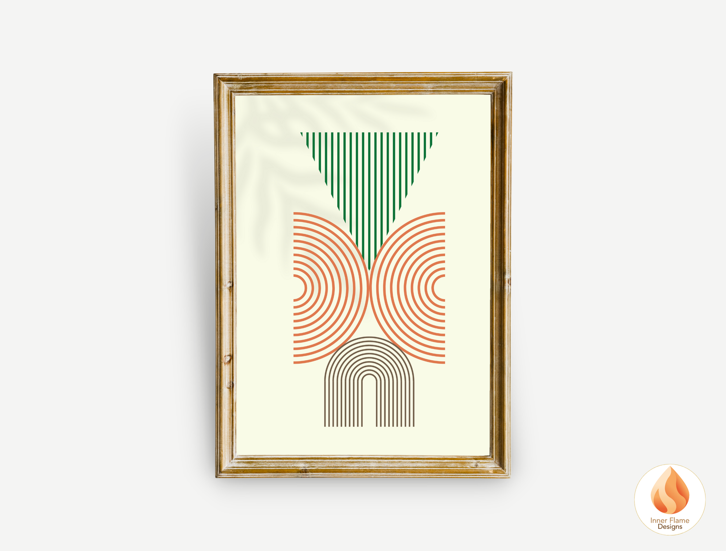 Spirited Geometric Artwork for Modern Home Design | Triptych Artwork