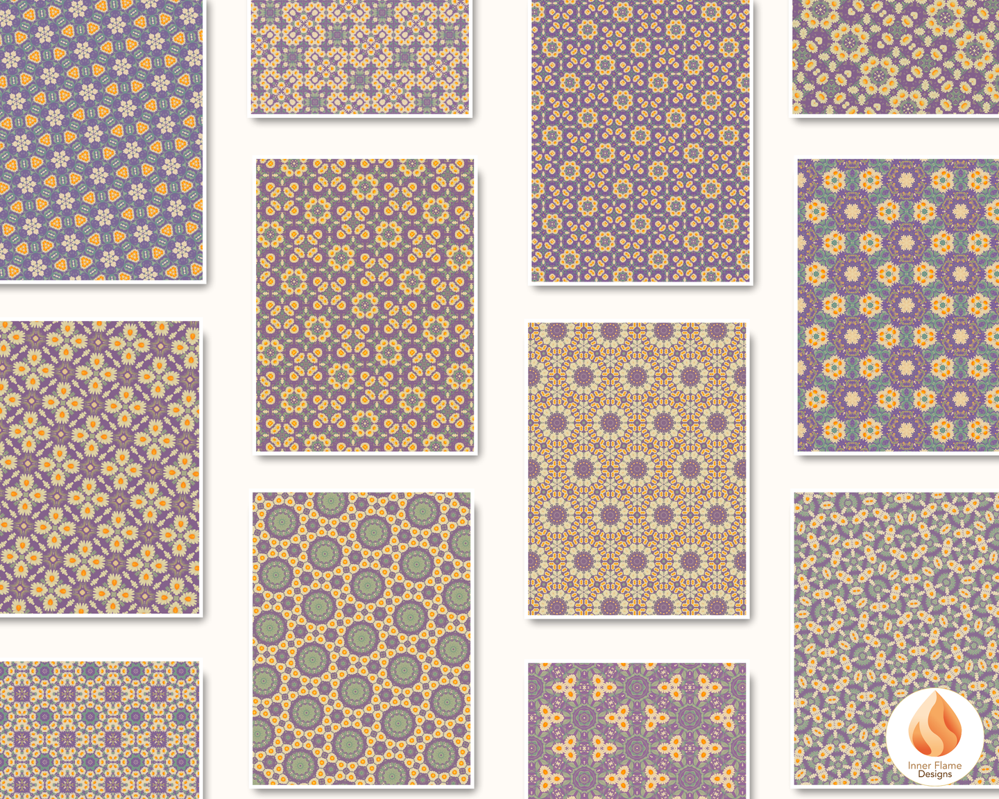 Radiant Geometric Surface Patterns | Seamless Patterns for Wallpaper, Textiles, Packaging and Digital Designs