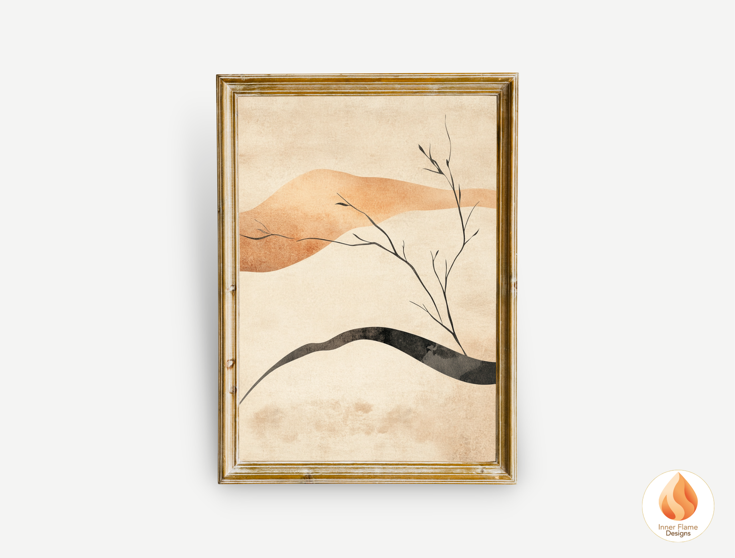 Refined Japandi Art for Modern Home Design | Triptych Artwork