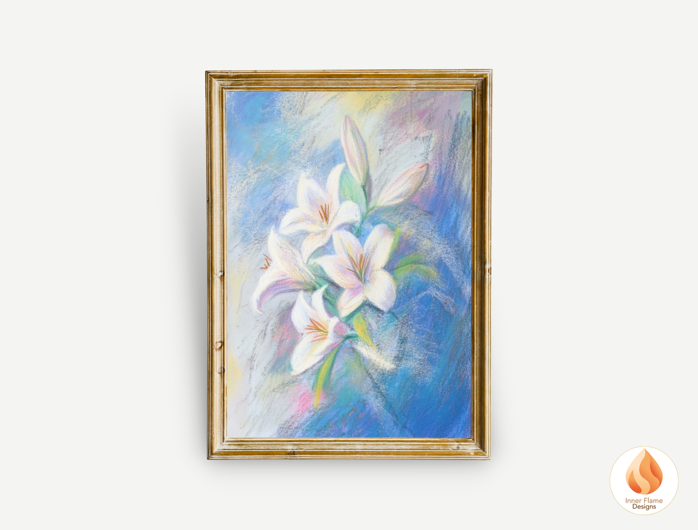Delicate Flower Artwork for Modern Home Design | Four Piece Artwork