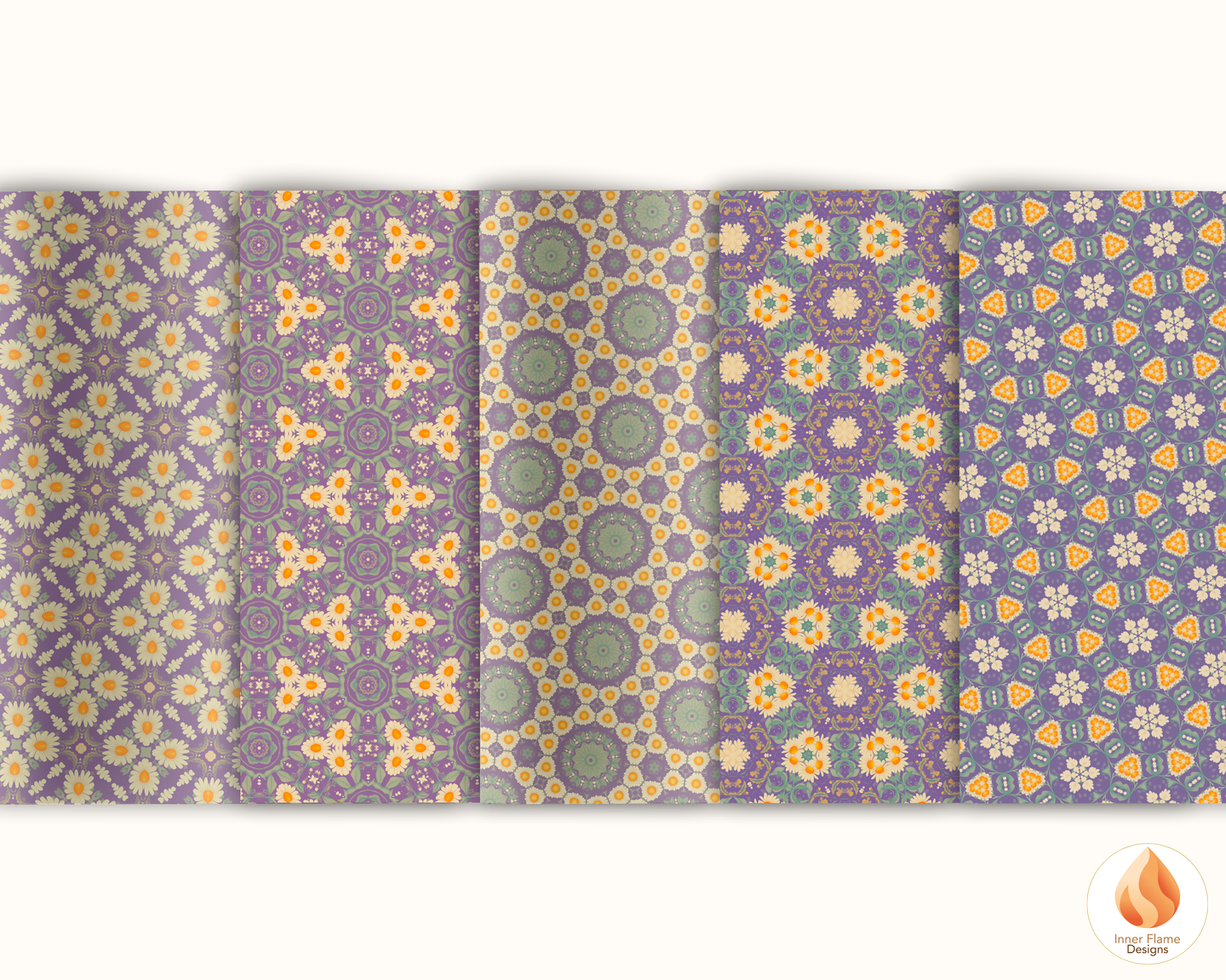 Radiant Geometric Surface Patterns | Seamless Patterns for Wallpaper, Textiles, Packaging and Digital Designs