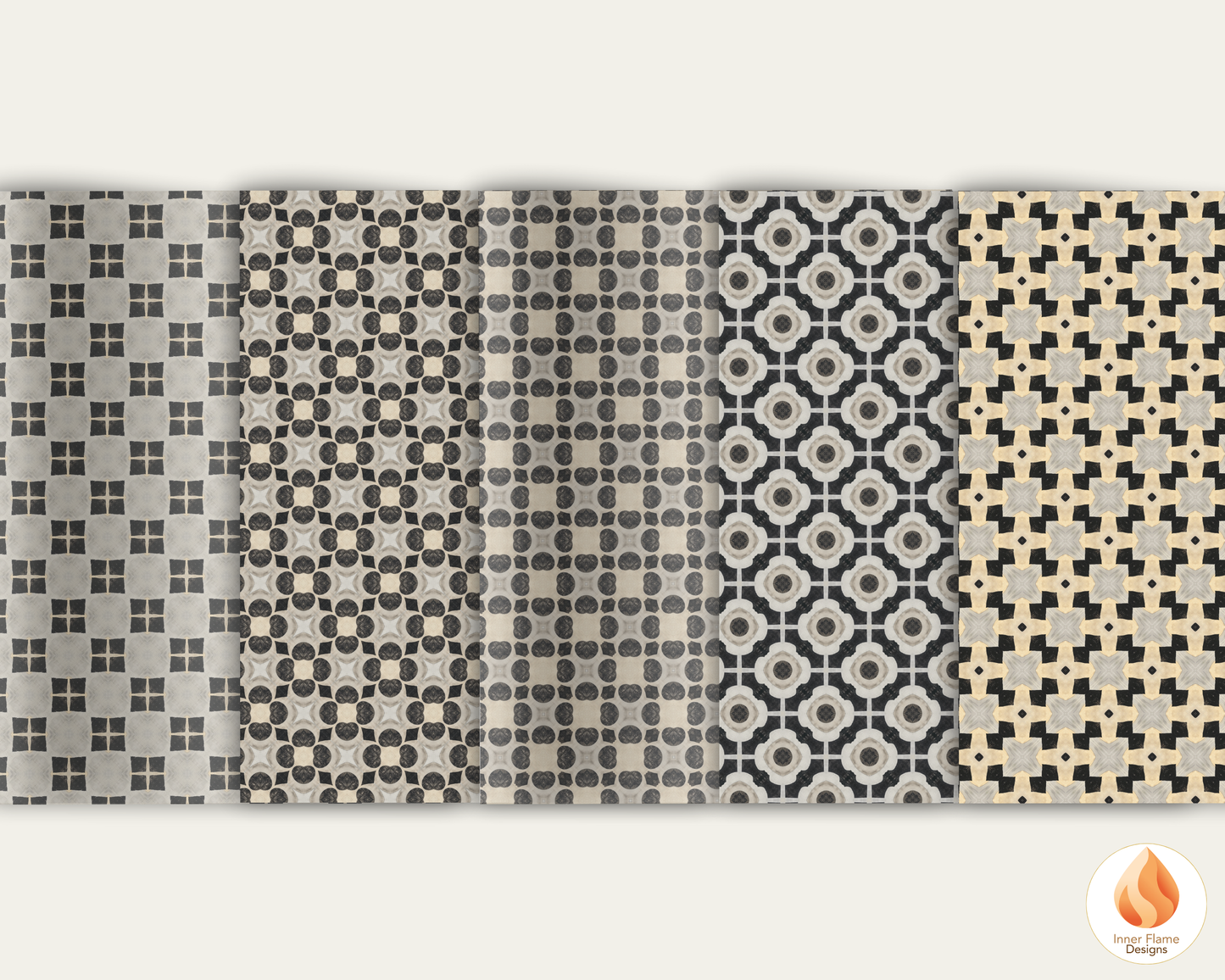 Vintage Geometric Surface Patterns | Seamless Patterns for Wallpaper, Textiles, Packaging and Digital Designs