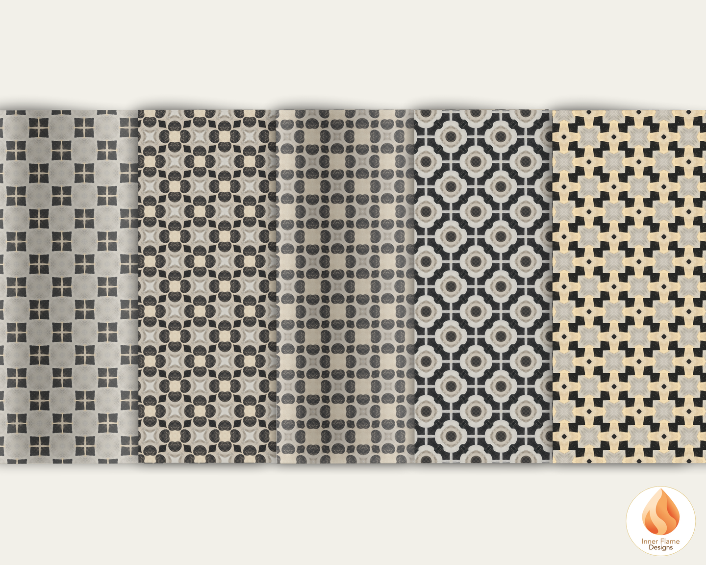 Vintage Geometric Surface Patterns | Seamless Patterns for Wallpaper, Textiles, Packaging and Digital Designs
