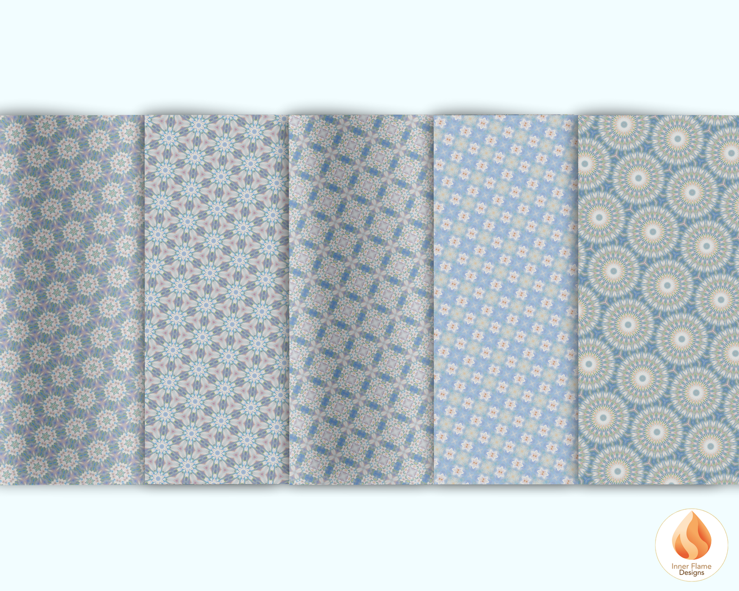 Tranquil Geometric Surface Patterns | Seamless Patterns for Wallpaper, Textiles, Packaging and Digital Designs