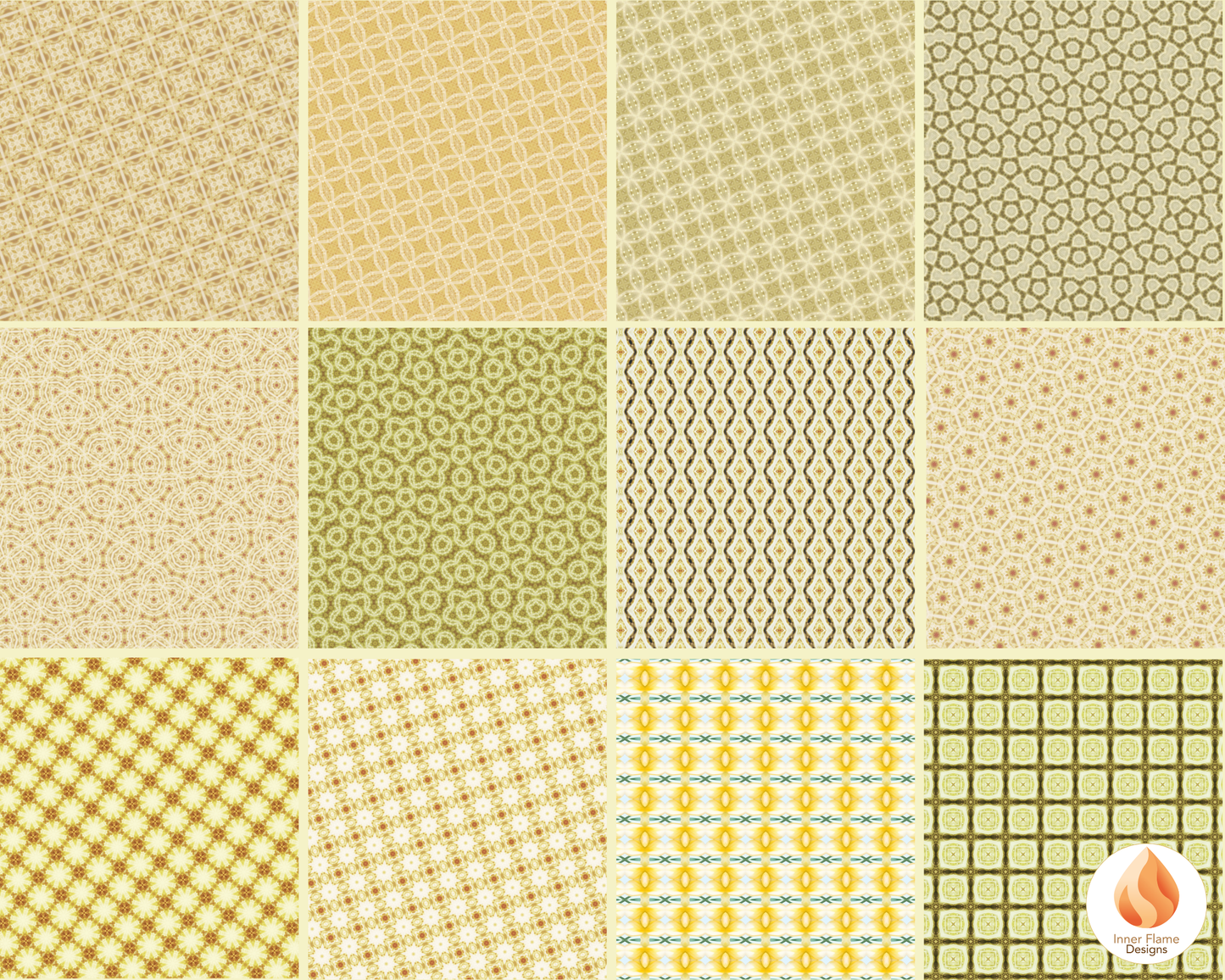 Classic Geometric Surface Patterns | Seamless Patterns for Wallpaper, Textiles, Packaging and Digital Designs