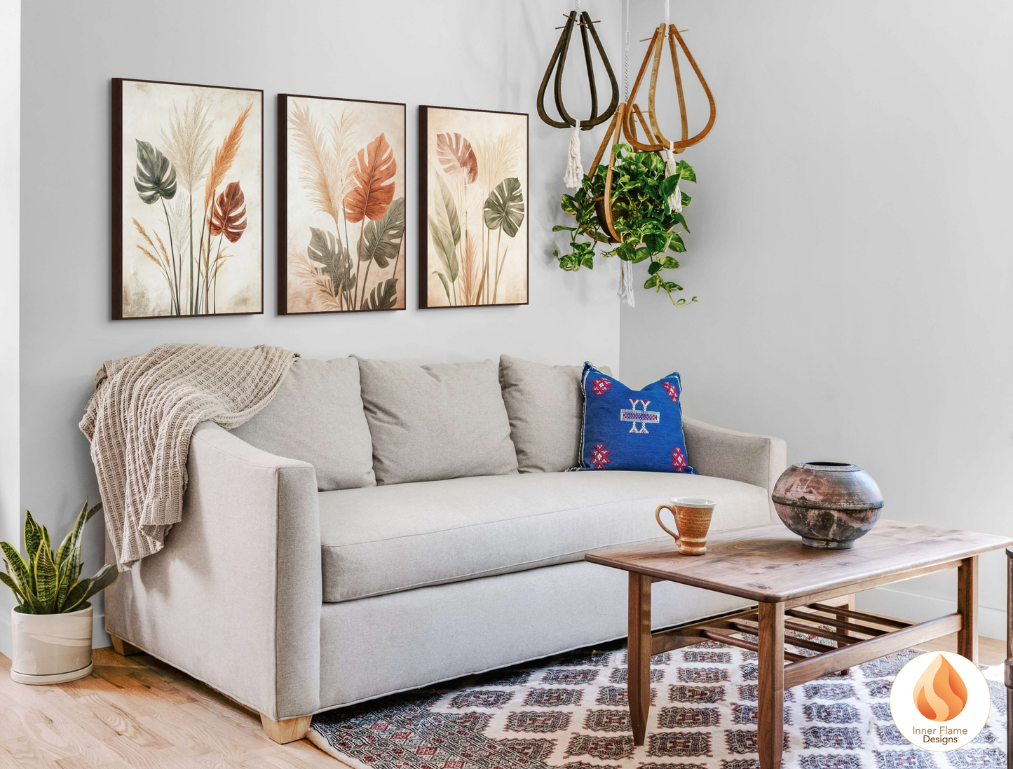 Timeless Botanical Art for Modern Home Design | Triptych Artwork
