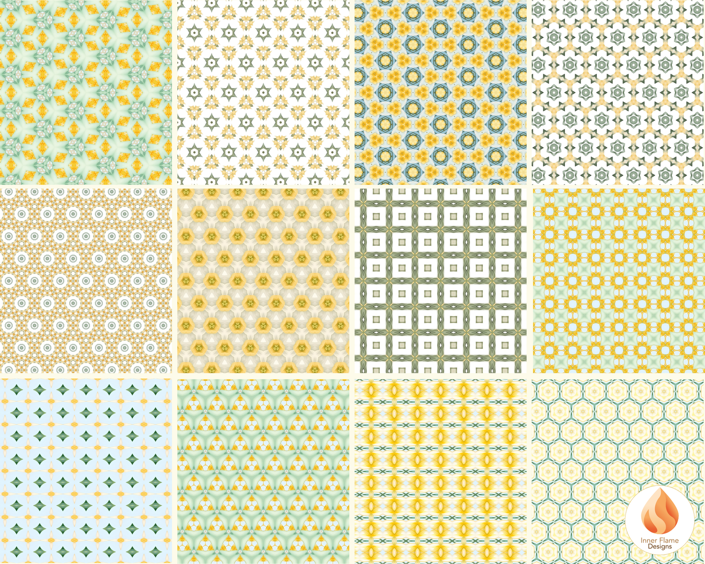 Soothing Geometric Surface Patterns | Seamless Patterns for Wallpaper, Textiles, Packaging and Digital Designs