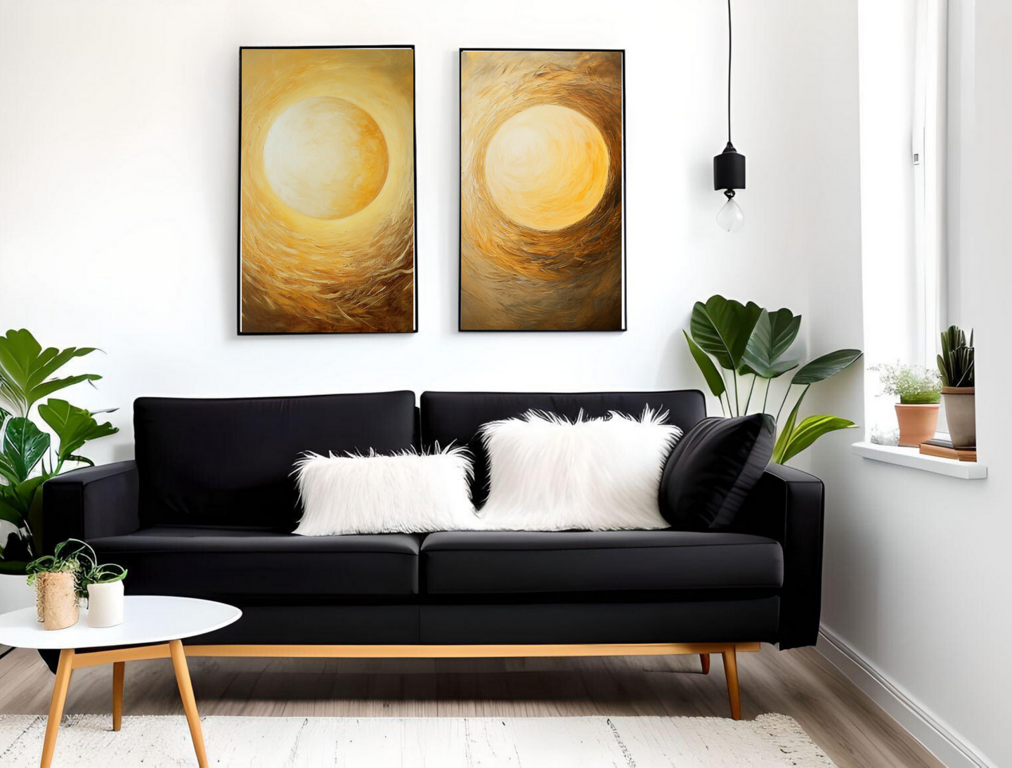 Luminous Minimalist Art for Modern Home Design | Diptych Art (Series 1)
