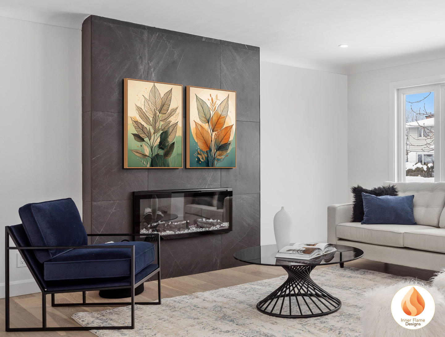 Striking Botanical Art for Modern Home Design | Diptych Art
